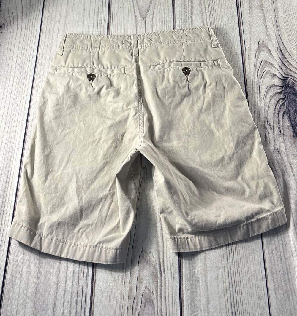 True Craft Men's Size 30 Waist Tan Khaki Flat Front Chino Shorts - Picture 5 of 7